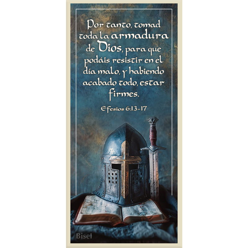 Plaqueta Color Crema Texto: Efesios 6:13-17 Por Tanto Tomad Toda La ...